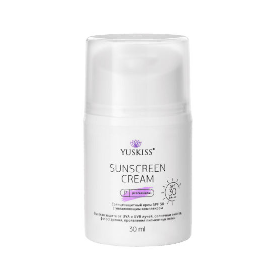 Солнцезащитный крем SPF 30 с увлажняющим комплексом  30 ml